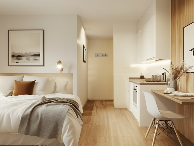 Studio zum Kauf - Neubau provisionsfrei 278.114 € 1 Zimmer 29,4 m² 1. Geschoss frei ab sofort Fahrstraße 13 Innenstadt Erlangen 91054