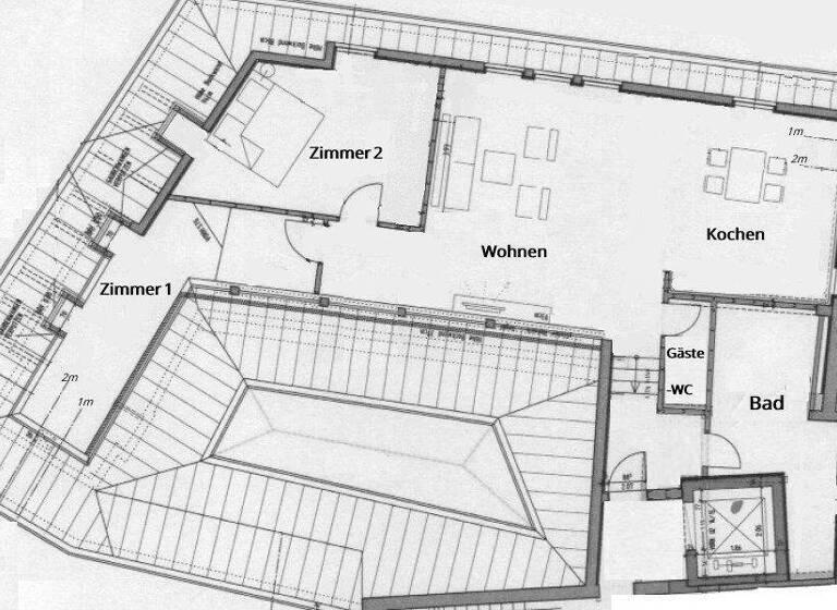 Wohnung zum Kauf 304.800 € 3 Zimmer 87,1 m² 2. Geschoss Herrngasse 34 Rothenburg Rothenburg ob der Tauber 91541