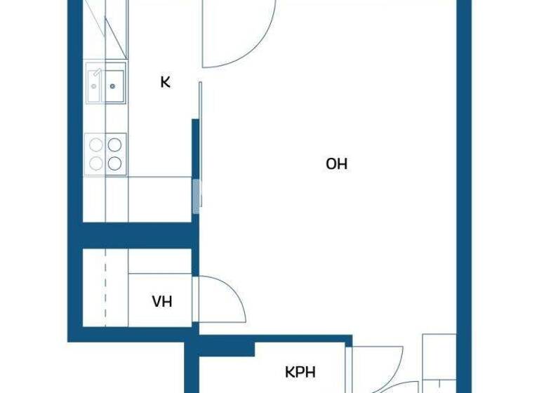 Studio zum Kauf 89.000 € 1 Zimmer 25,7 m² 2. Geschoss Purjetie 3 Helsinki 00960