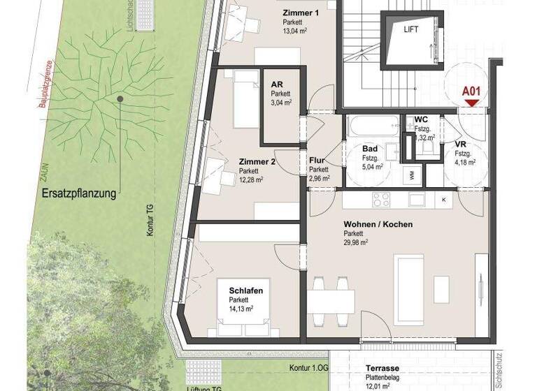 Wohnung zum Kauf provisionsfrei 1.117.610 € 4 Zimmer 86 m² Aigen I Salzburg 5026