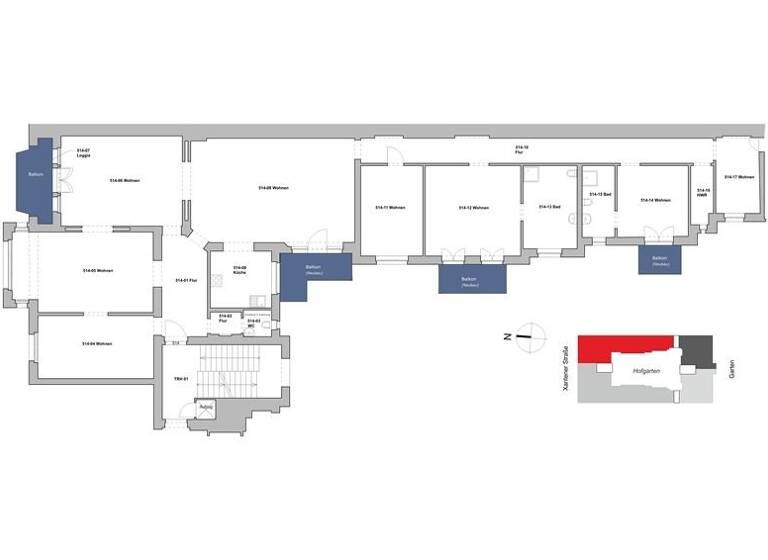 Wohnung zum Kauf 2.597.900 € 8 Zimmer 259,8 m²<br/>Wohnfläche 2.<br/>Geschoss ab sofort<br/>Verfügbarkeit Xantener Str. 8 Wilmersdorf Berlin 10707