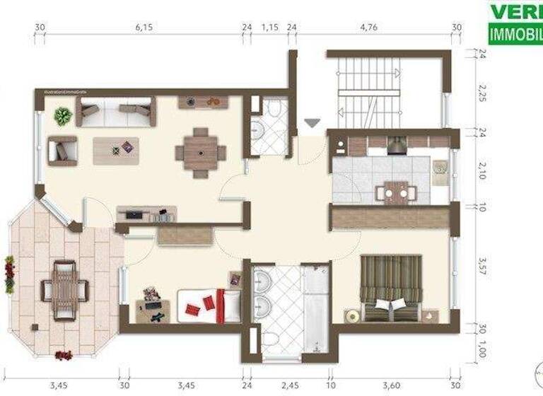 Wohnung zum Kauf provisionsfrei 257.000 € 3 Zimmer 78,6 m² 1. Geschoss frei ab sofort Arlinger Pforzheim 75179