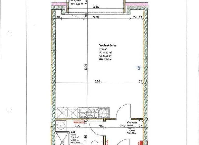 Studio zur Miete 703 € 1,5 Zimmer 40 m² 1. Geschoss Grödig 5082
