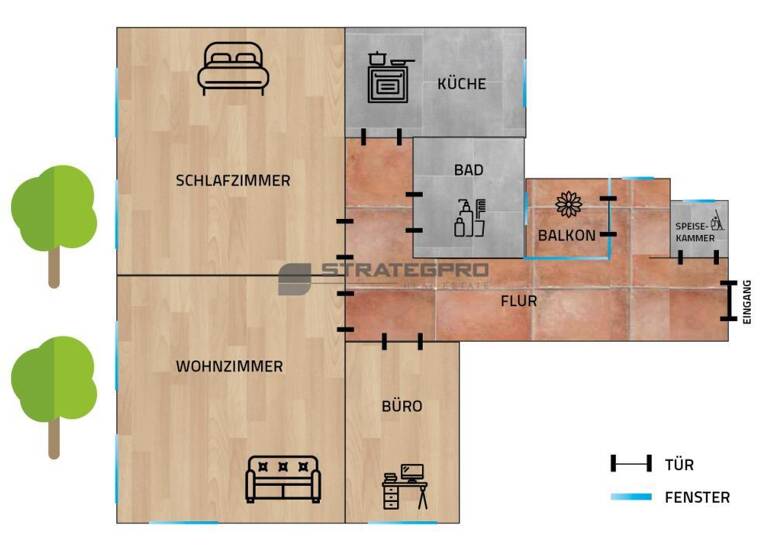 Wohnung zur Miete 1.450 € 3 Zimmer 114 m² 2. Geschoss K 3,1 Oststadt Mannheim 68161