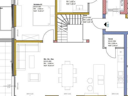 Wohnung zur Miete - Erstbezug 2.295 € 4 Zimmer 147 m² 1. Geschoss frei ab 01.09.2026 Monschauer Straße 38b Aachen 52076