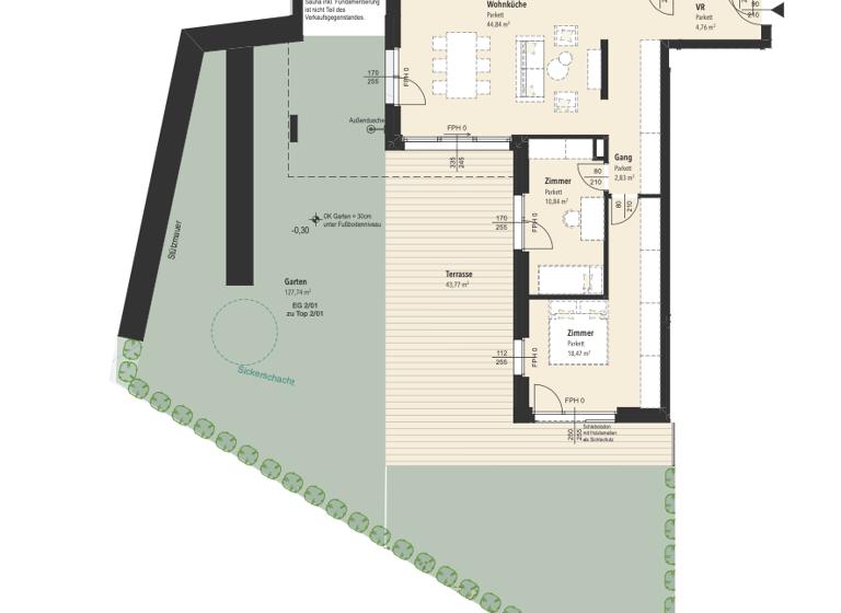 Wohnung zum Kauf 599.900 € 3 Zimmer 92 m² EG Treffen am Ossiacher See 9520