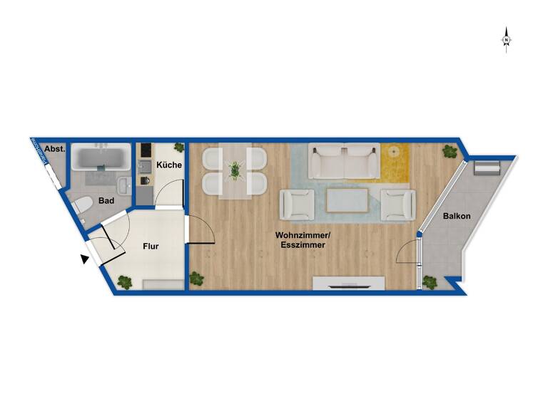 Studio zum Kauf 125.000 € 1 Zimmer 39,2 m² 2. Geschoss Oststadt Mannheim 68161