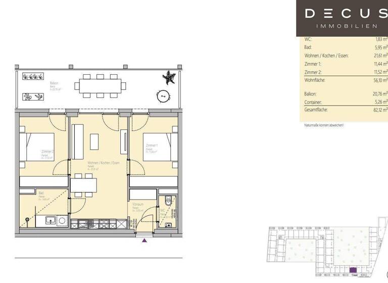 Wohnung zur Miete 699 € 3 Zimmer 56,1 m² Lend Graz 8020