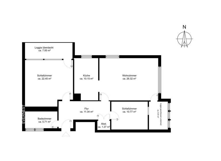 Wohnung zum Kauf 299.000 € 3 Zimmer 95 m² Kaarst-Ost Kaarst 41564