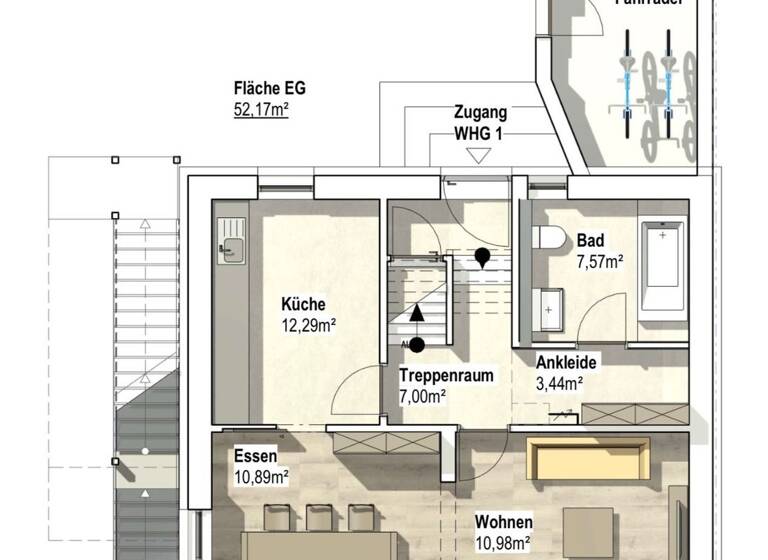 Wohnung zur Miete 1.961 € 4 Zimmer 106 m² Geschoss 1/2 frei ab sofort Sindlingen Frankfurt am Main 65931