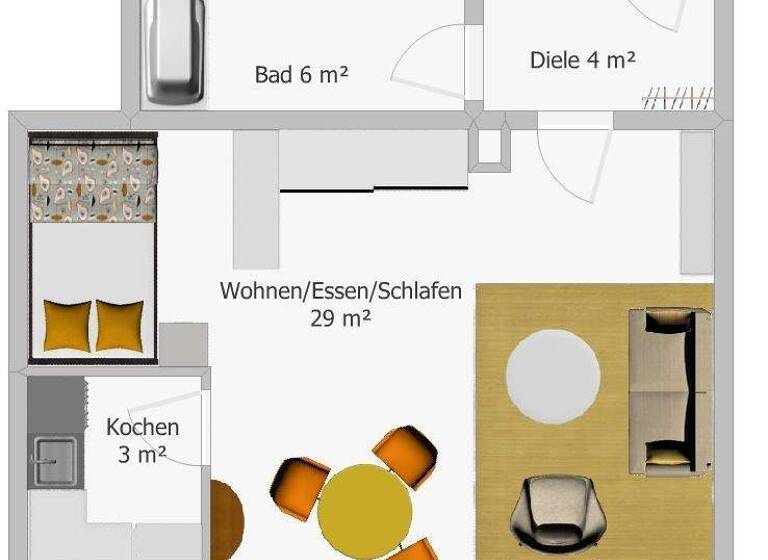 Studio zum Kauf 144.000 € 1 Zimmer 40 m² 2. Geschoss Vilsbiburg 84137