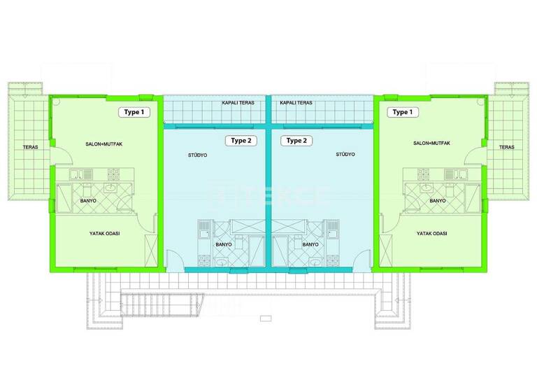 Studio zum Kauf 195.000 € 1 Zimmer 34 m² 1. Geschoss Gazimagusa 99640