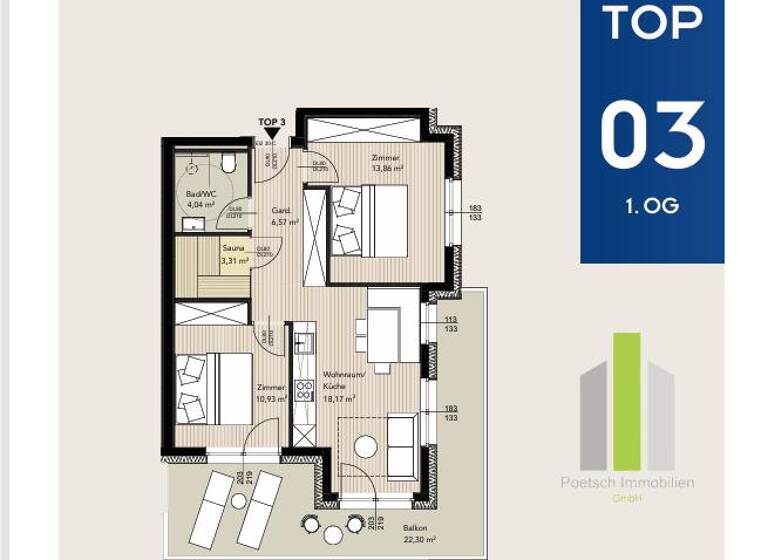 Wohnung zum Kauf - Erstbezug 742.145 € 3 Zimmer 56,9 m² Schladming 8970