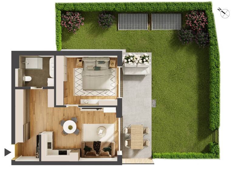 Wohnung zum Kauf - Erstbezug provisionsfrei 285.000 € 2 Zimmer 49,4 m² EG Franz-Prantl-Park 3 Jenbach 6200