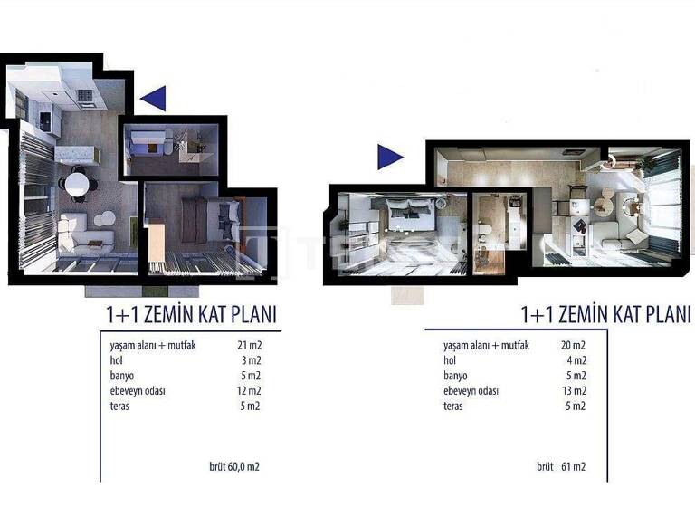 Wohnung zum Kauf 128.000 € 61 m² Muratpasa