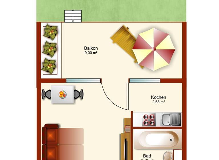 Wohnung zum Kauf als Kapitalanlage geeignet 188.000 € 1 Zimmer 27 m²<br/>Wohnfläche Partenkirchen Garmisch-Partenkirchen 82467