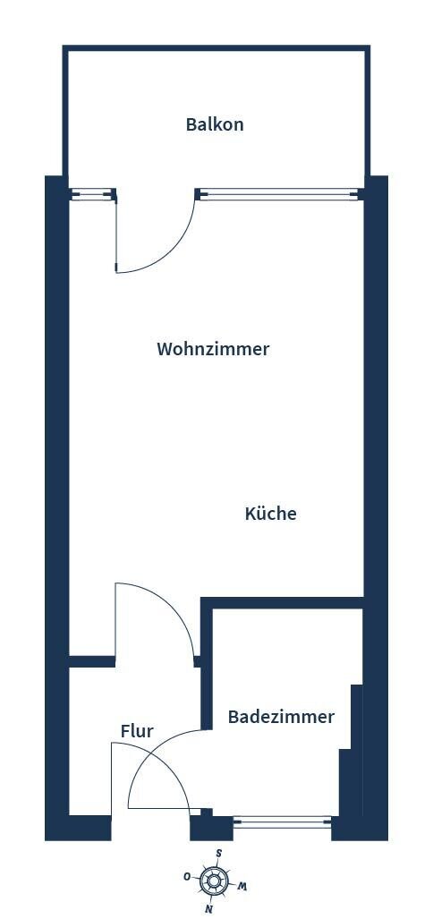 Wohnung zum Kauf 259.000 € 1 Zimmer 22 m²<br/>Wohnfläche 1.<br/>Geschoss Am Luitpoldpark München 80796