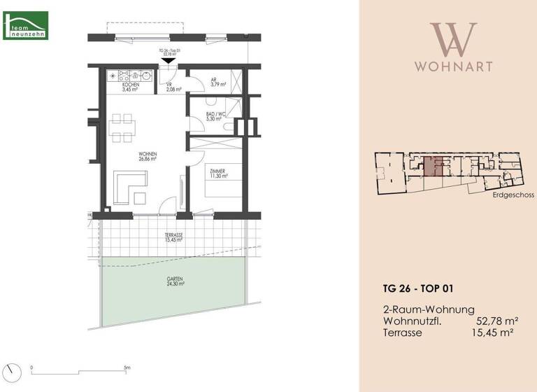 Wohnung zum Kauf 371.609 € 2 Zimmer 52,8 m² EG frei ab 14.05.2028 Taubergasse 22-28 Wien 1170