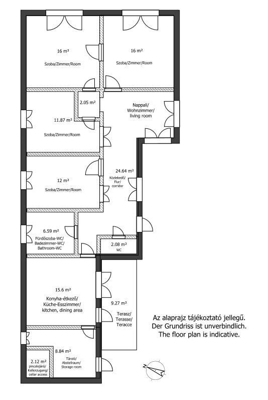 Einfamilienhaus zum Kauf provisionsfrei 191.000 € 5 Zimmer 125 m²<br/>Wohnfläche 424 m²<br/>Grundstück Balatonszárszó