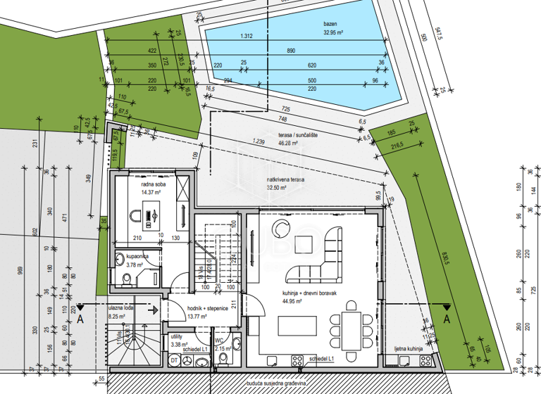 Doppelhaushälfte zum Kauf 550.000 € 3 Zimmer Kanfanar 52352