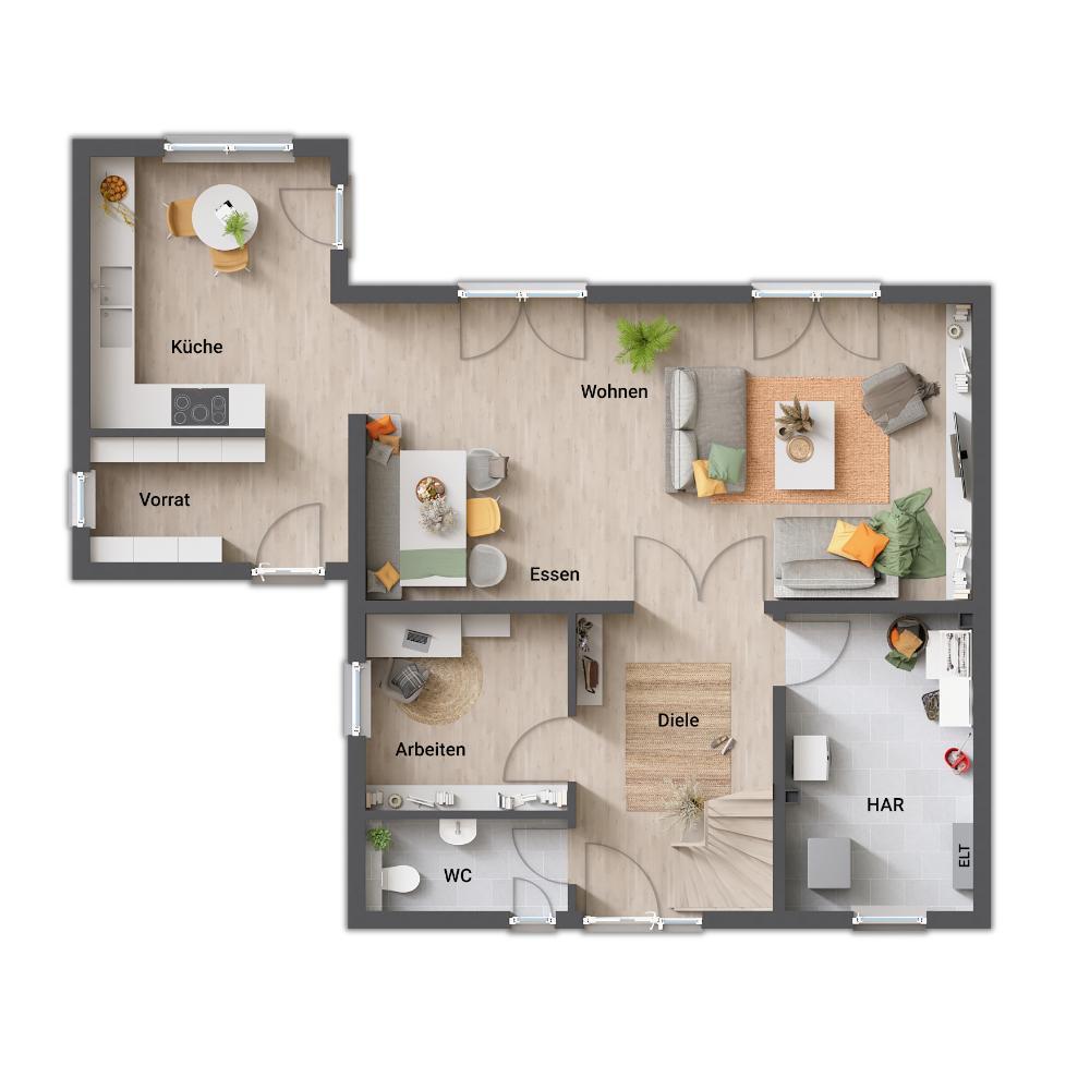 Einfamilienhaus zum Kauf 250.449 € 4 Zimmer 129 m²<br/>Wohnfläche 761 m²<br/>Grundstück Wolfhagen Wolfhagen 34466