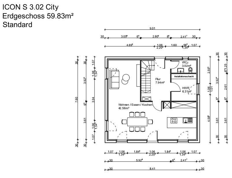 Einfamilienhaus zum Kauf provisionsfrei 542.400 € 4 Zimmer 120 m²<br/>Wohnfläche 424 m²<br/>Grundstück Zeidlerweg - Parz. 4 Pfeifferhütte Schwarzenbruck 90592