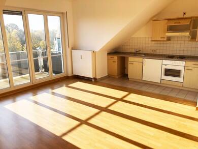 Wohnung zur Miete 491 € 1 Zimmer 44,7 m² Dachgeschoss frei ab sofort Eichenstr. 1 Seefeld Werneuchen 16356