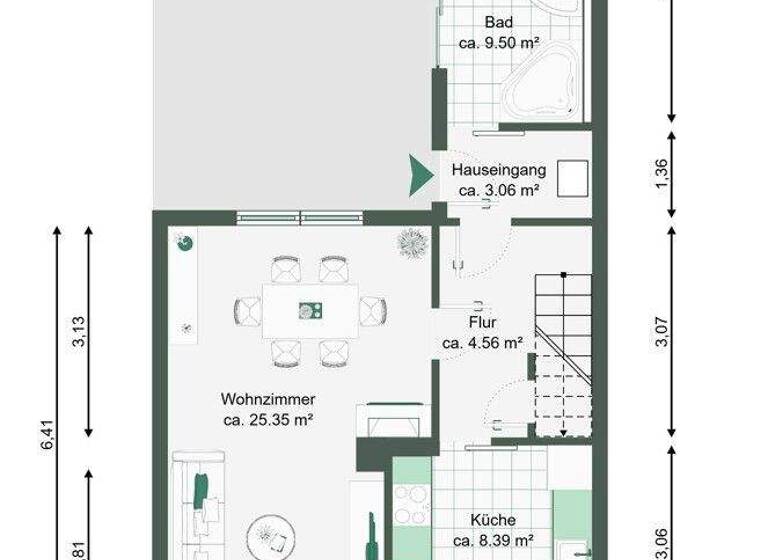 Doppelhaushälfte zum Kauf 3,5 Zimmer 111,8 m² 627 m² Grundstück Dieselstraße Halle 06112