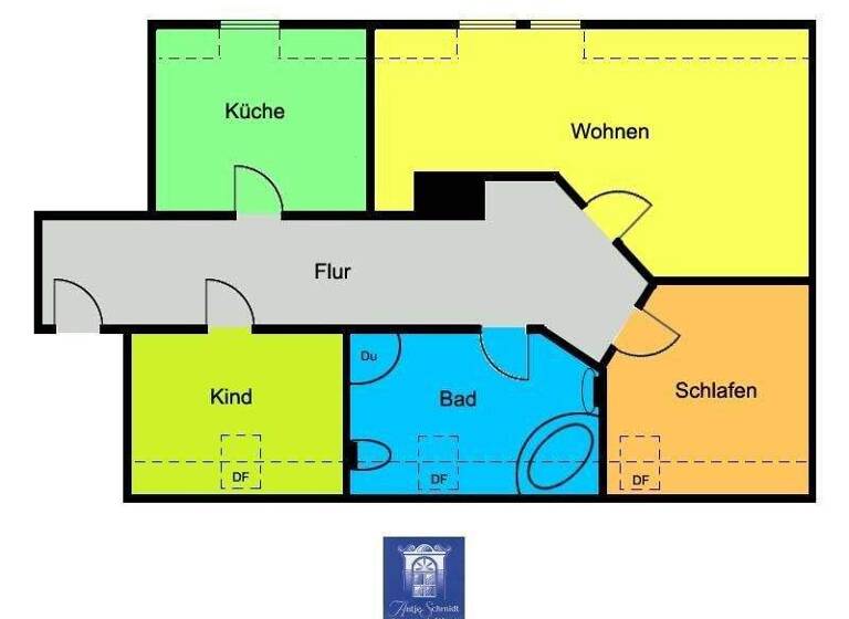 Wohnung zur Miete 410 € 3 Zimmer 68,6 m² Gröba Riesa 01591