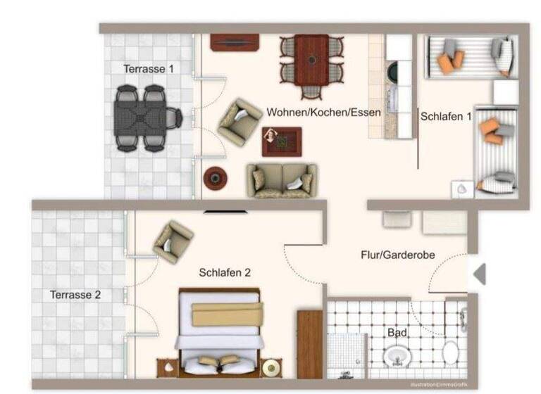 Wohnung zum Kauf 239.000 € 3 Zimmer 60,5 m² Bensersiel 26427