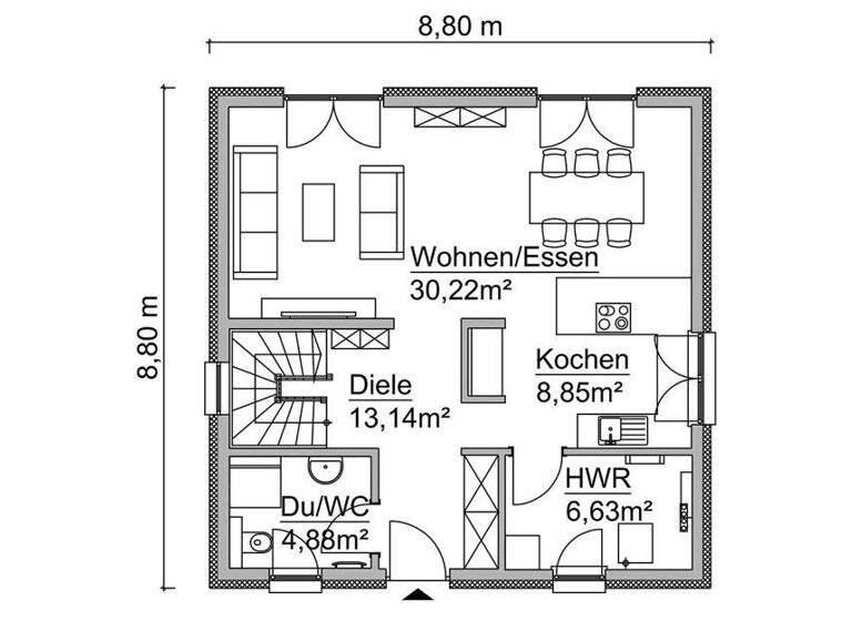 Einfamilienhaus zum Kauf 285.440 € 4 Zimmer 122,7 m² 970 m² Grundstück Klostermansfeld 06308
