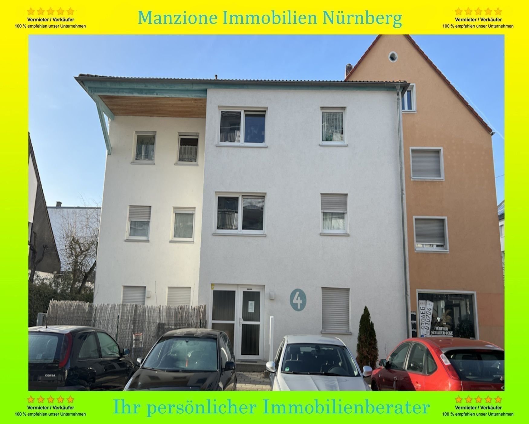 Mehrfamilienhaus zur Versteigerung als Kapitalanlage geeignet 929.000 € 9 Zimmer 240 m²<br/>Wohnfläche Südstadt 50 Fürth 90763