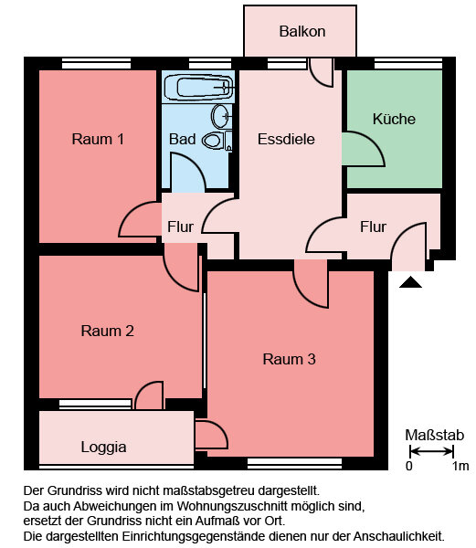 Wohnung zur Miete 509 € 3 Zimmer 71,9 m²<br/>Wohnfläche 4.<br/>Geschoss Sporenstraße 16 Stadtkern - Süd Iserlohn 58644