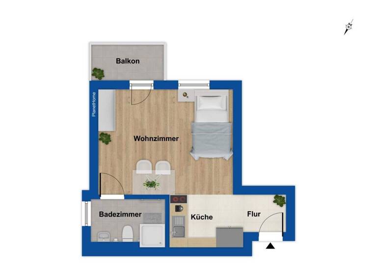 Studio zum Kauf 116.000 € 1 Zimmer 26,2 m² 1. Geschoss Plochingen 73207