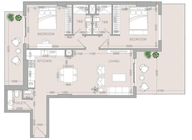 Wohnung zum Kauf provisionsfrei 466.227 € 3 Zimmer 128,5 m² Dubai 00000