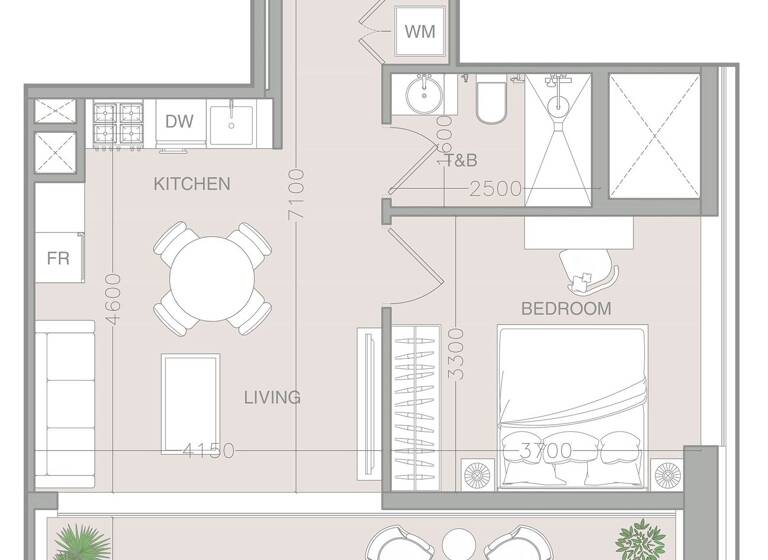 Wohnung zum Kauf provisionsfrei 276.602 € 2 Zimmer 59 m² Dubai 00000