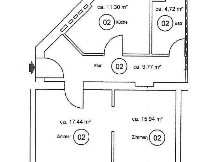 Wohnung zum Kauf 219.500 € 2 Zimmer 59,4 m² EG Steglitz Berlin 12167
