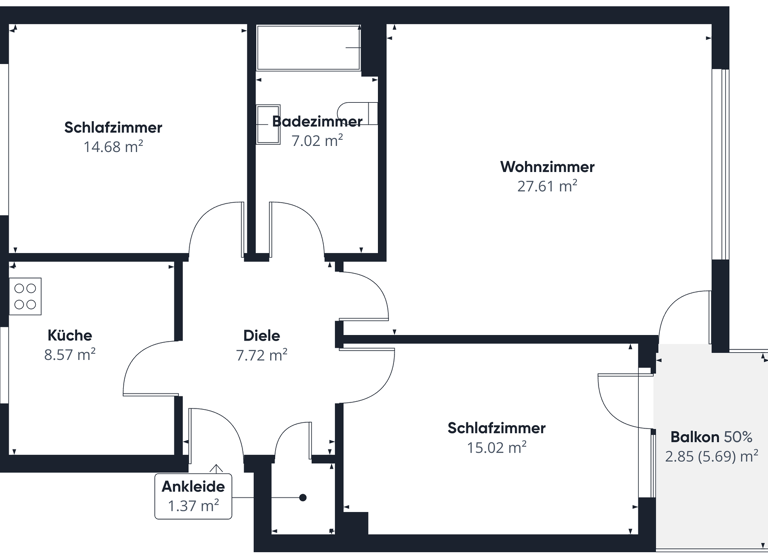 Wohnung zum Kauf 389.000 € 3 Zimmer 88 m² 1. Geschoss frei ab sofort Pfaffenhofen a d Ilm Pfaffenhofen an der Ilm 85276