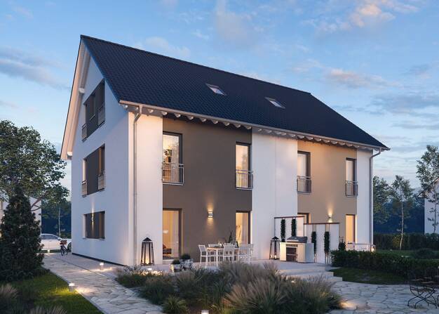Doppelhaushälfte zum Kauf 513.889 € 6 Zimmer 216 m² 340 m² Grundstück Oberndorf Rottenburg am Neckar 72108
