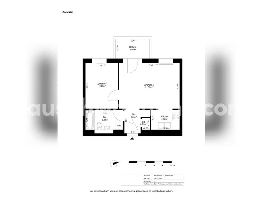 Wohnung zur Miete Tauschwohnung 590 € 2 Zimmer 60 m²<br/>Wohnfläche 2.<br/>Geschoss Wilhelmstadt Berlin 13599