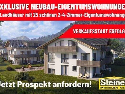 Wohnung zum Kauf - Neubau provisionsfrei als Kapitalanlage geeignet 627.000 € 2 Zimmer 54 m² Partenkirchen Garmisch-Partenkirchen 82467