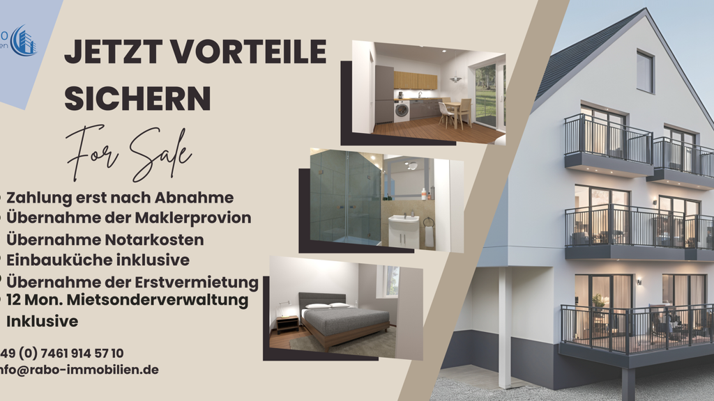 Studio zum Kauf provisionsfrei 144.000 € 1 Zimmer 34,2 m² 1. Geschoss frei ab 01.12.2026 Pfullendorf 88630