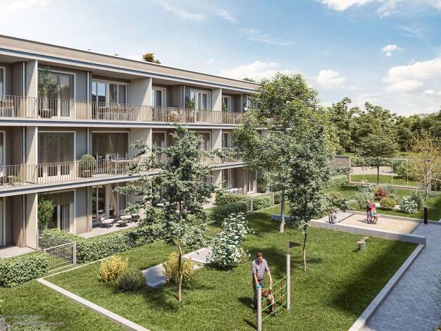 Wohnung zum Kauf - Neubau provisionsfrei 634.000 € 3 Zimmer 79,6 m² 1. Geschoss Schmetterlingsstraße 1 Heimstetten Kirchheim bei München 85551