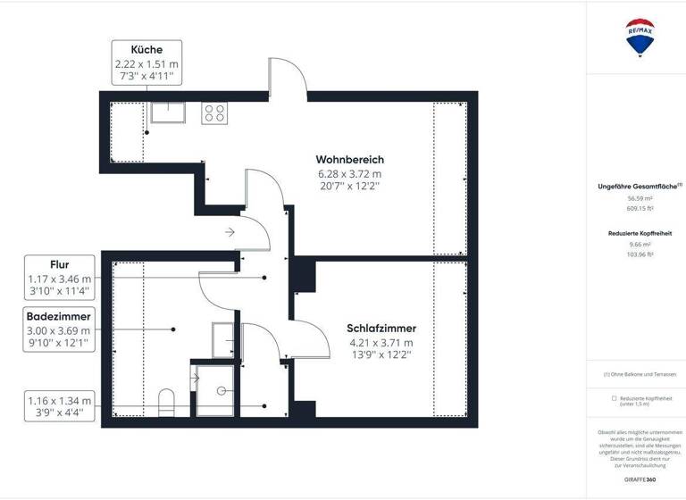 Wohnung zur Miete Wohnen auf Zeit 56 m² Orannaweg 10 Picard Saarlouis 66740