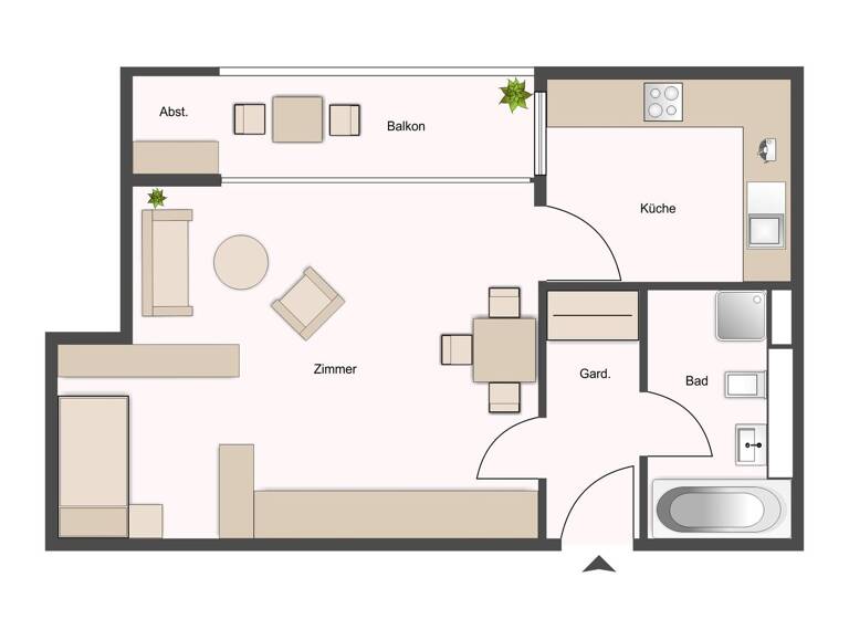 Studio zum Kauf provisionsfrei 159.000 € 1 Zimmer 42,5 m² Biberach Biberach an der Riß 88400