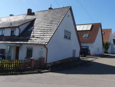 Doppelhaushälfte zum Kauf 75.000 € 3 Zimmer 50 m² 84 m² Grundstück frei ab sofort Landshausen Syrgenstein 89428