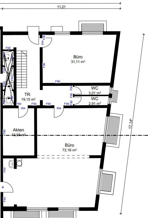 Bürogebäude zur Miete provisionsfrei 1.200 € 3 Zimmer 150 m²<br/>Bürofläche Am Leveloh 3-7 Oberspockhövel Sprockhövel 45549