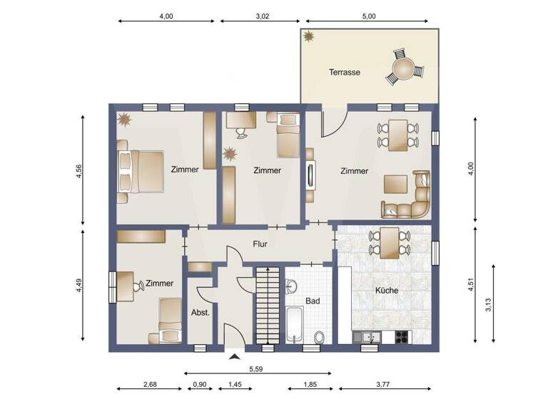Mehrfamilienhaus zum Kauf 179.000 € 8 Zimmer 173 m² 1.048 m² Grundstück Munningen 86754