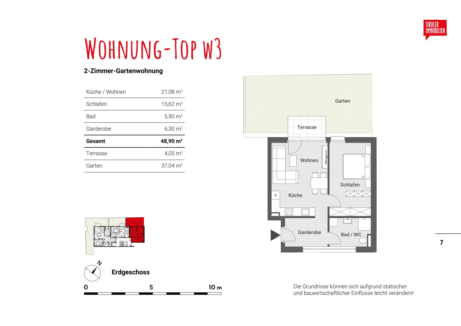 Wohnung zum Kauf 2 Zimmer 48,9 m²<br/>Wohnfläche Kufstein 6330