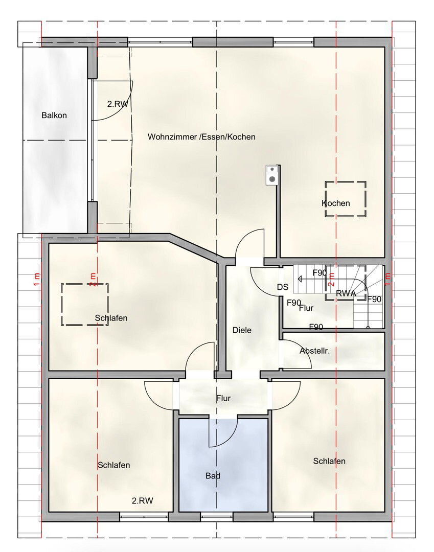 Wohnung zur Miete 1.039 € 4 Zimmer 110 m²<br/>Wohnfläche 3.<br/>Geschoss 01.03.2025<br/>Verfügbarkeit Netphen Netphen 57250